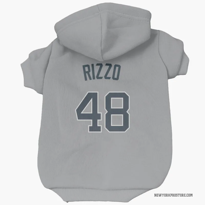 Anthony Rizzo  Gray New York Yankees  Cat & Dog Pet Hoodie