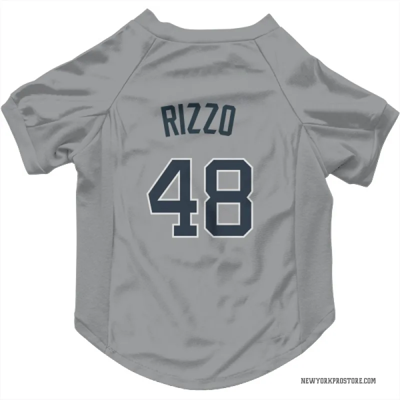 Anthony Rizzo  Gray New York Yankees  Cat & Dog Pet Jersey