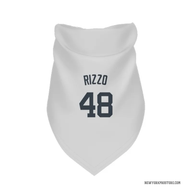 Anthony Rizzo White New York Yankees Cat & Dog Pet Bandana