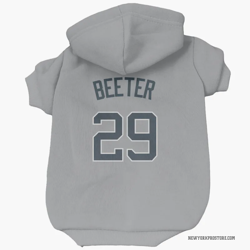 Clayton Beeter Gray New York Yankees Cat & Dog Pet Hoodie