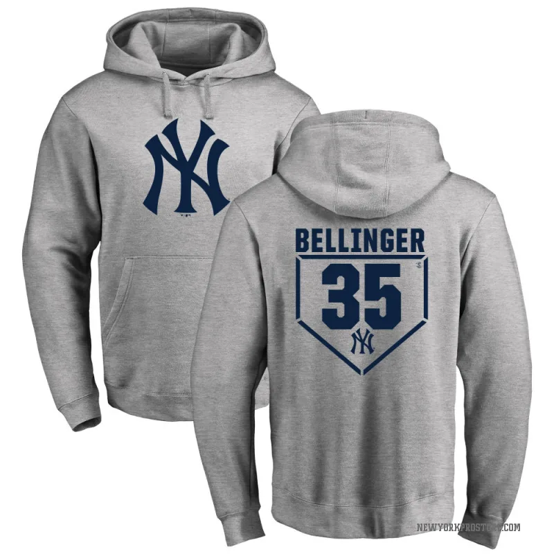 Cody Bellinger Men's Gray New York Yankees Branded RBI Pullover Hoodie - Heathered