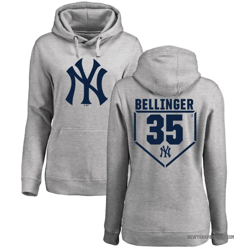 Cody Bellinger Women's Gray New York Yankees Branded RBI Pullover Hoodie - Heathered