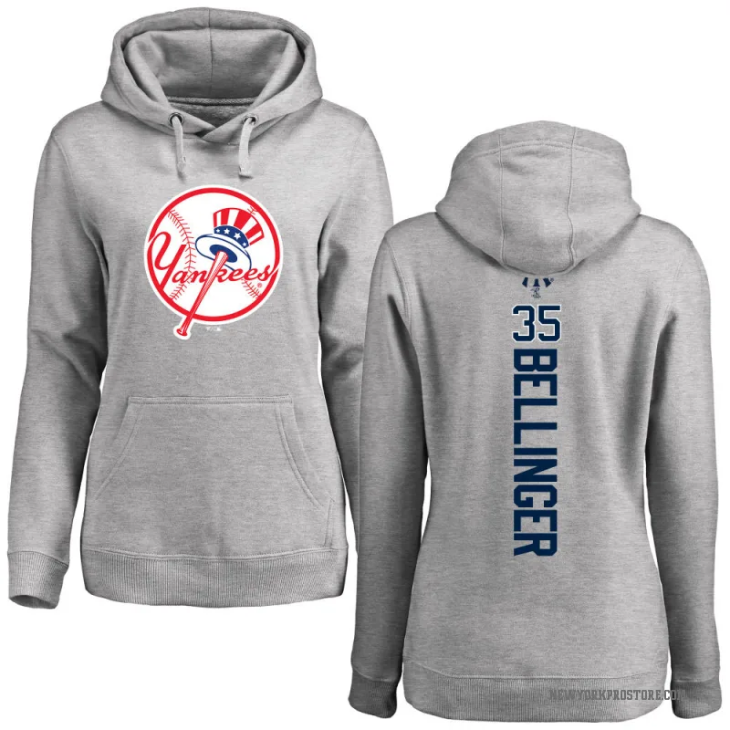 Cody Bellinger Women's New York Yankees Ash Backer Pullover Hoodie