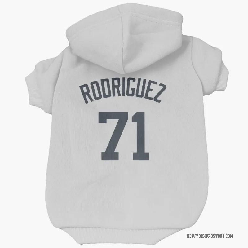 Elmer Rodriguez  White New York Yankees  Cat & Dog Pet Hoodie