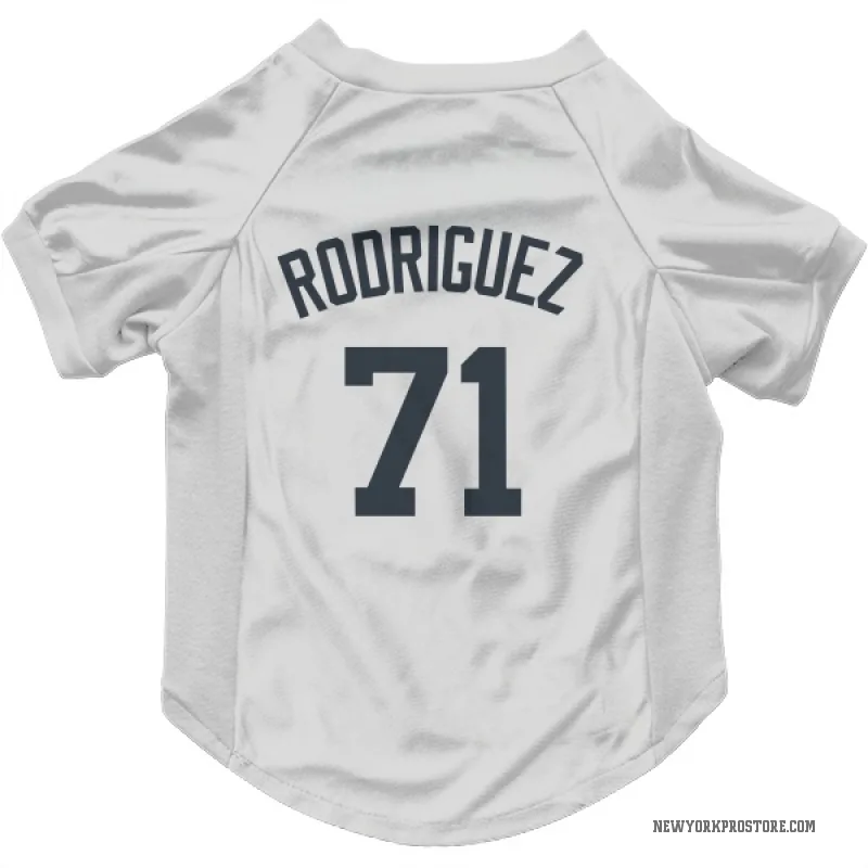 Elmer Rodriguez  White New York Yankees  Cat & Dog Pet Jersey