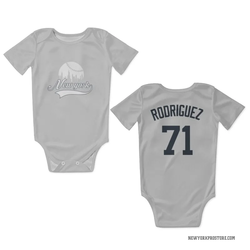 Elmer Rodriguez  White New York Yankees  Newborn & Infant Bodysuit