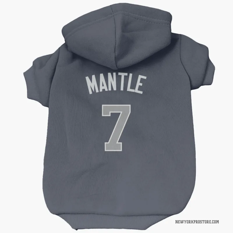 Mickey Mantle Navy New York Yankees Cat & Dog Pet Hoodie