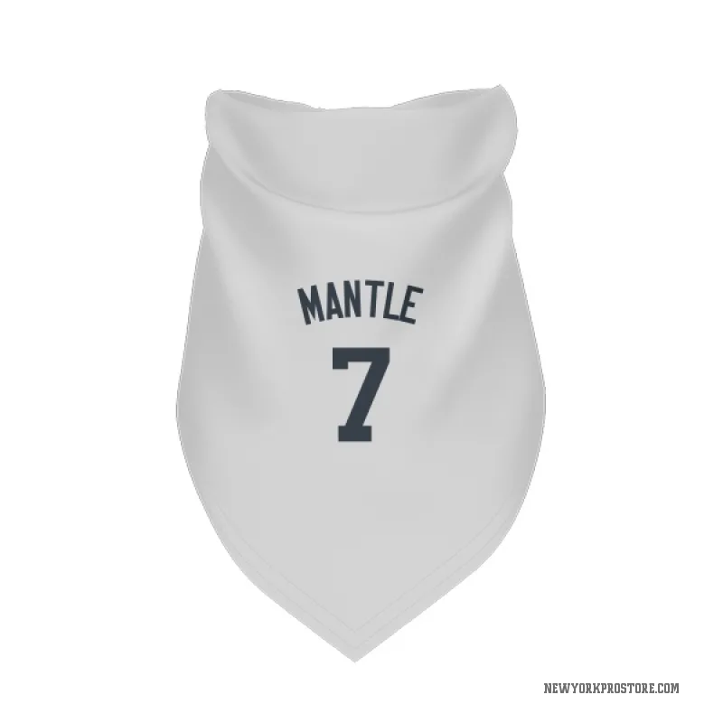 Mickey Mantle White New York Yankees Cat & Dog Pet Bandana