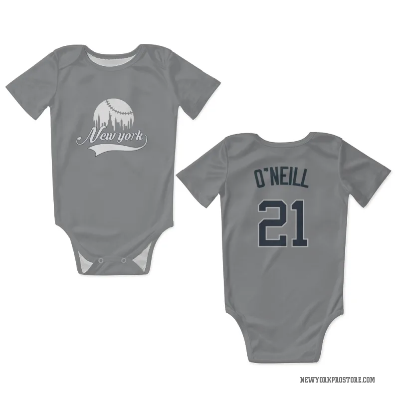 Paul O'Neill Gray New York Yankees Newborn & Infant Bodysuit