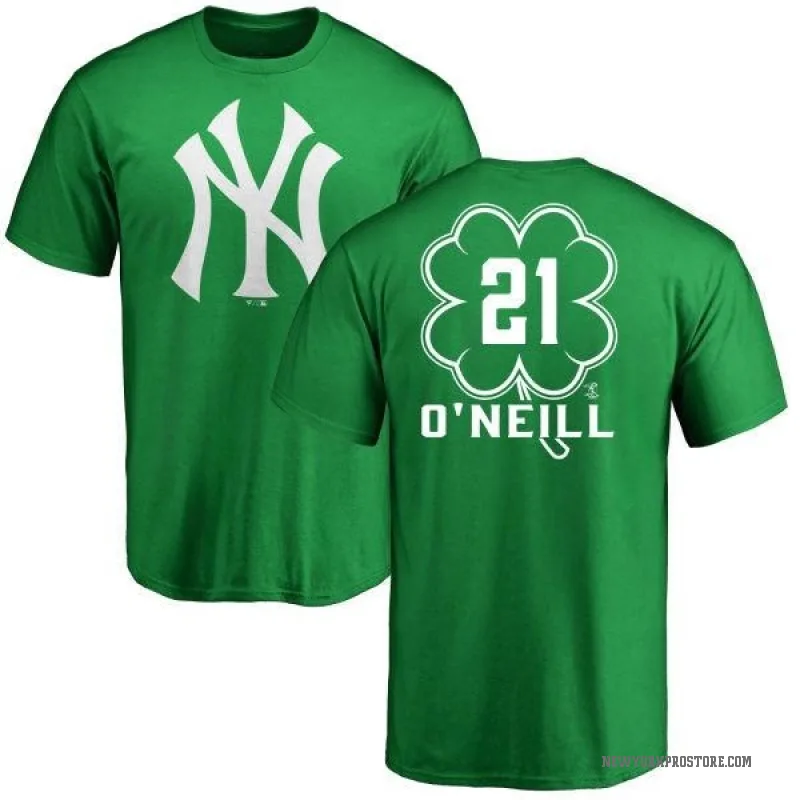 Paul O'Neill Men's Green New York Yankees Dubliner T-Shirt - Kelly