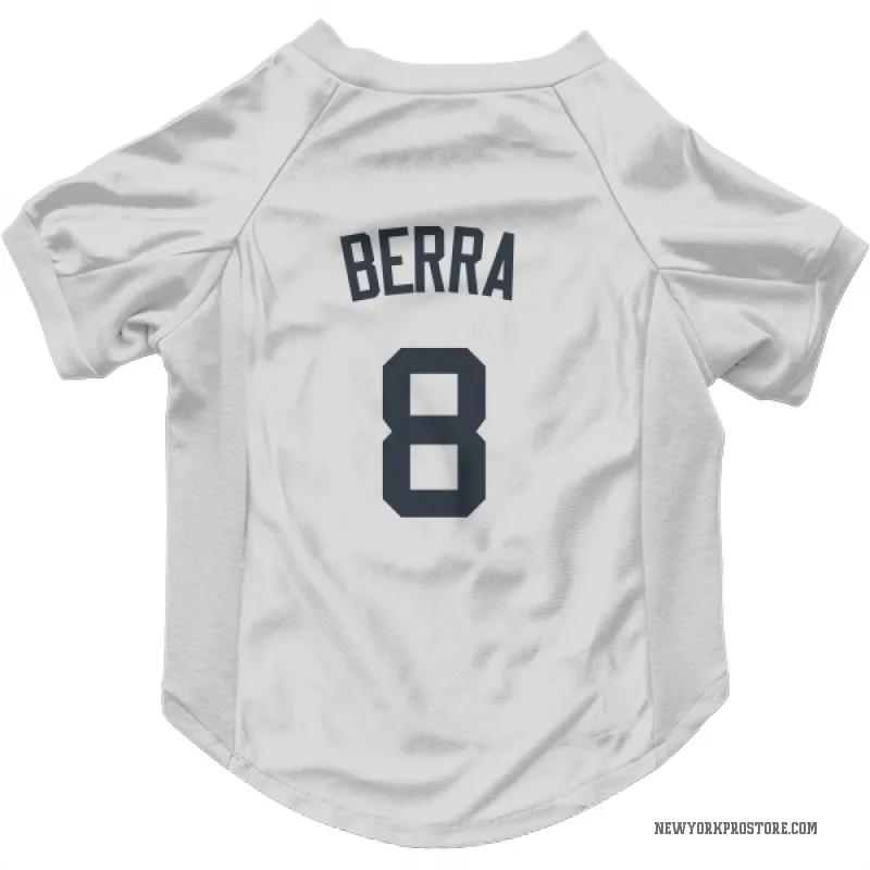 Yogi Berra  White New York Yankees  Cat & Dog Pet Jersey